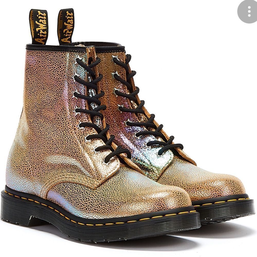 Dr.Martens 1460 Ray Sand Rainbow Boots NWT